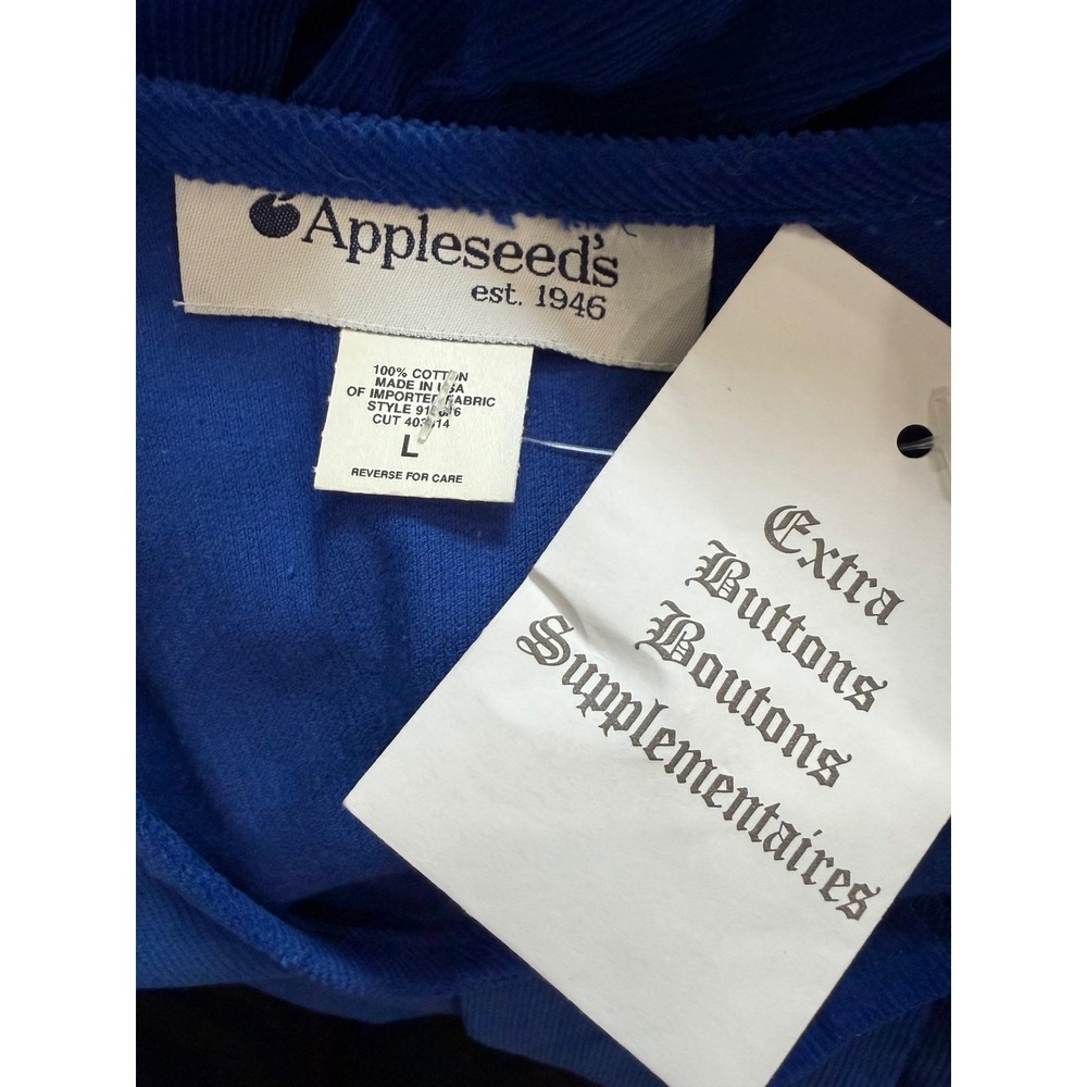 Appleseed's Royal Blue Corduroy Button Front Maxi Dress Large Cottagecore - Picture 9 of 11